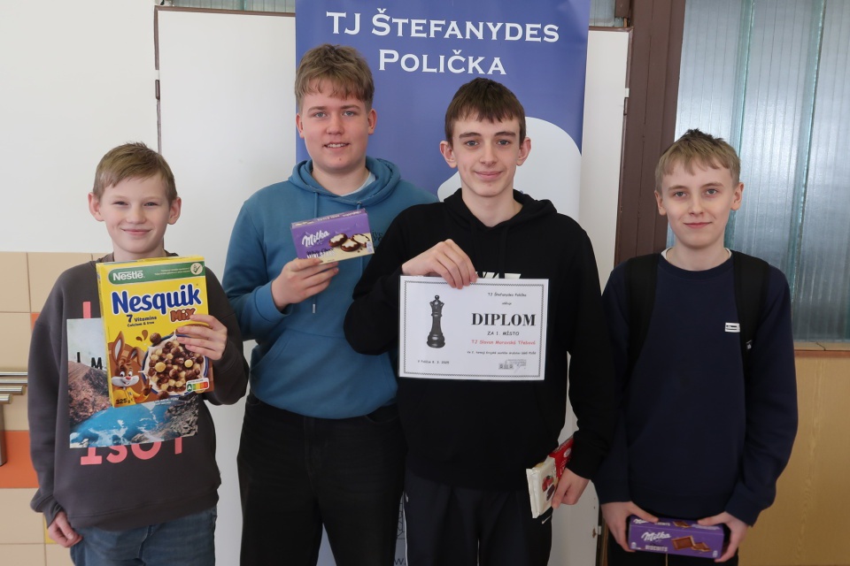 První místo v Krajské soutěži družstev